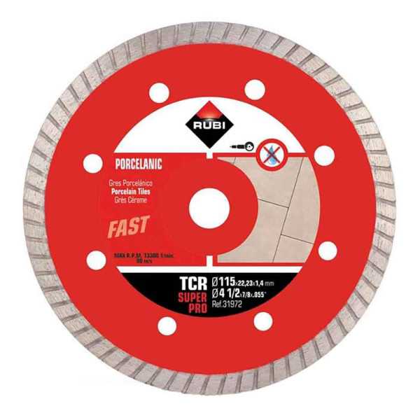 Disco Diamantado Tcr Superpro Ø115 x 1,4 x 22,2 mm RUBI