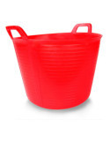 Lote de 2 Unidades Capazo de Plástico Rojo N.3, 40 l RUBI