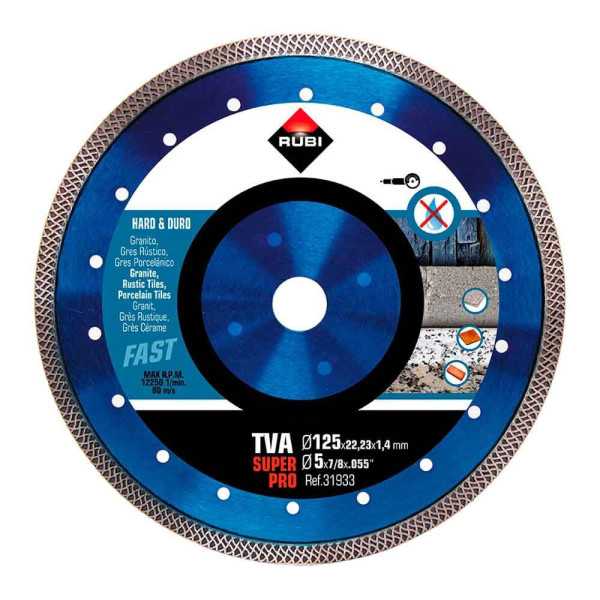 Disco Diamantado Tva Superpro Ø125 x 1,4 x 22,2 mm RUBI