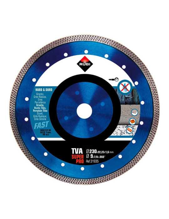 Disco Diamantado Tva Superpro Ø230 x 1,4 x 22,2 mm RUBI