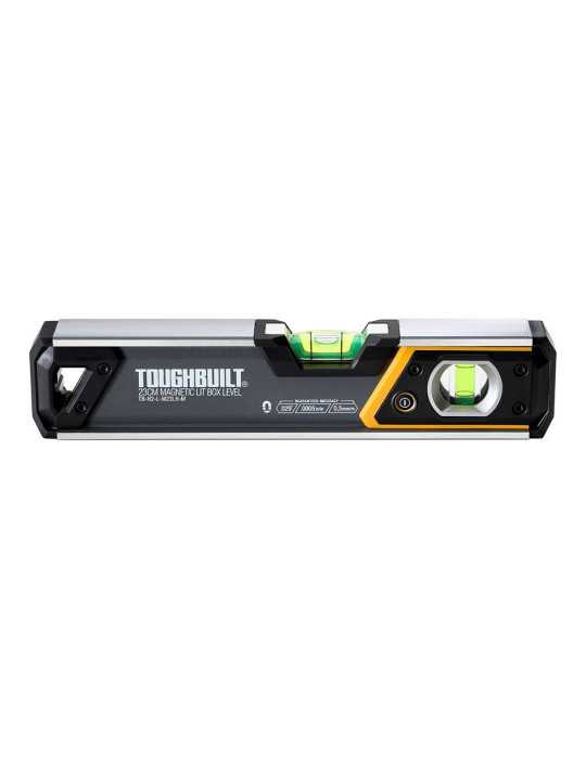 Nivel Magnético Tubular, con Burbuja Iluminada, 23 cm TOUGHBUILT