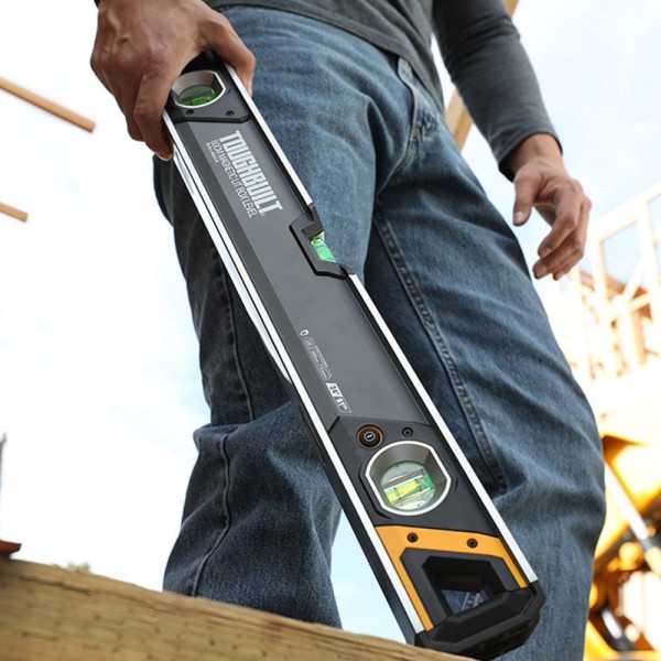 Nivel Magnético Tubular, con Burbuja Iluminada, 60 cm TOUGHBUILT