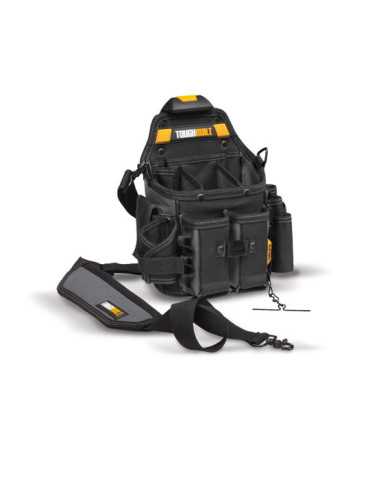 Bolsa para Oficial de Electricista con Correa para el Hombro, con Sistema Cliptech, 20 x 13 x 28 cm TOUGHBUILT