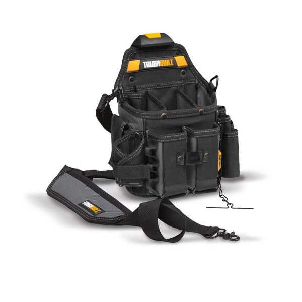 Bolsa para Oficial de Electricista con Correa para el Hombro, con Sistema Cliptech, 20 x 13 x 28 cm TOUGHBUILT