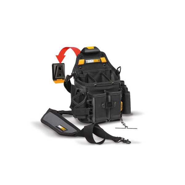 Bolsa para Oficial de Electricista con Correa para el Hombro, con Sistema Cliptech, 20 x 13 x 28 cm TOUGHBUILT
