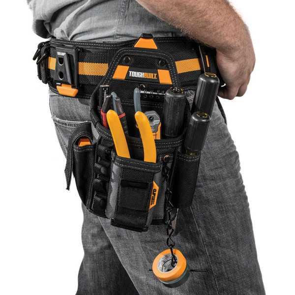 Bolsa de Electricista Pequeña, con Sistema Cliptech, 15 x 10 x 25 cm TOUGHBUILT