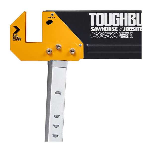 Caballetes Portátiles / Mesa de Trabajo, C650, 2 uds TOUGHBUILT
