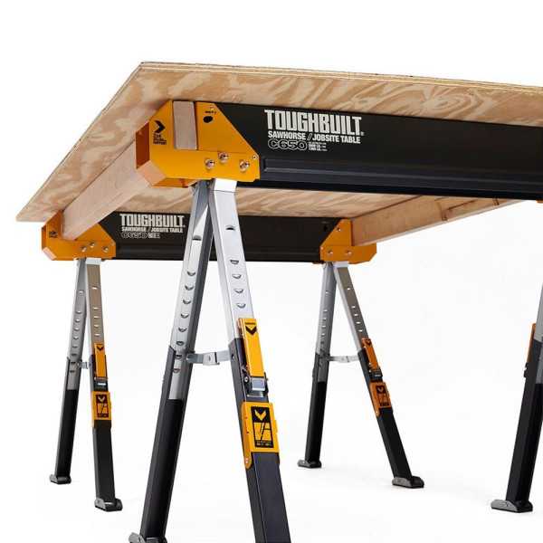 Caballetes Portátiles / Mesa de Trabajo, C650, 2 uds TOUGHBUILT
