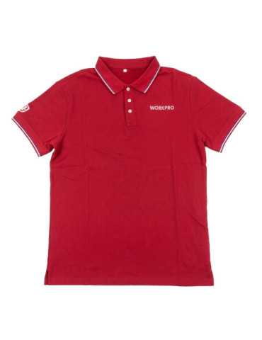 Polo de Manga Corta Rojo, Talla XL WORKPRO