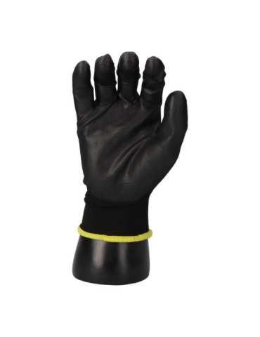 Lote de 120 Unidades Guante Poliéster con Palma Poliuretano, Keep Safe®, Negro, T-10 EDM 2