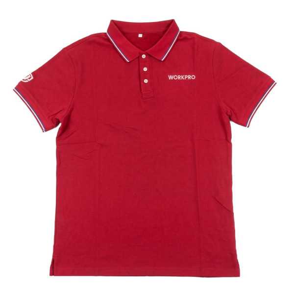 Polo de Manga Corta Rojo, Talla 2XL WORKPRO