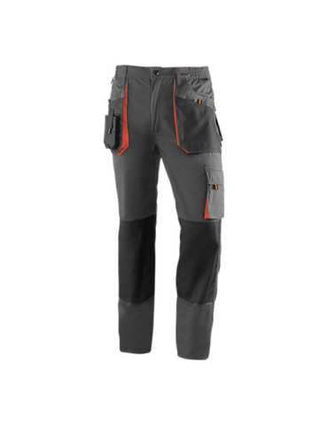 Pantalón Largo "Top Range" Gris/Negro/Naranja. Talla 3XL JUBA