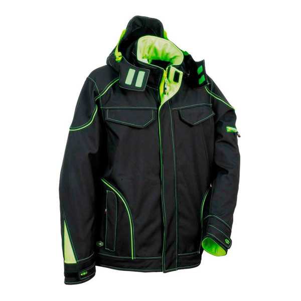 Cazadora Softshell Tecka Negro Lime Talla 64 COFRA
