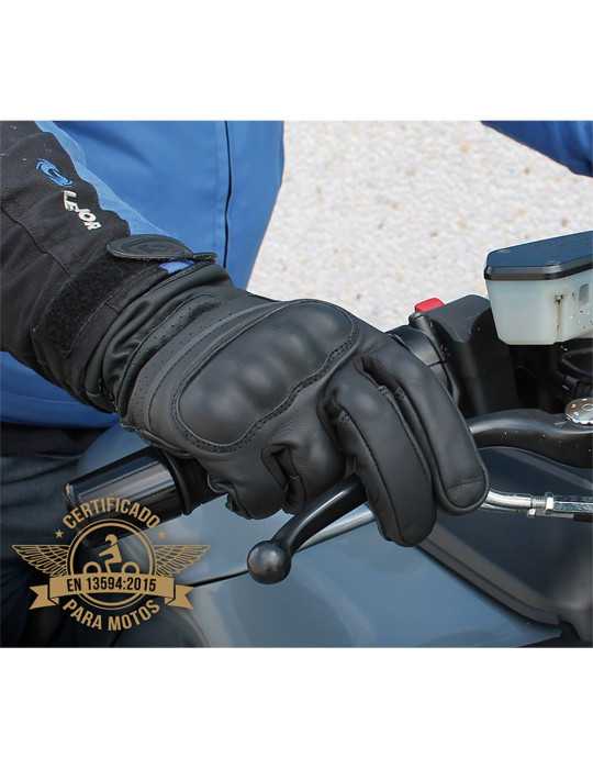 Guante Motorista Piel Flor Talla 9 JUBA