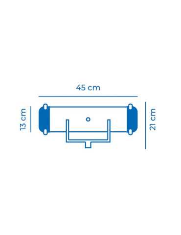Limpiafondos de Aluminio 45 x 13 cm EDM 2