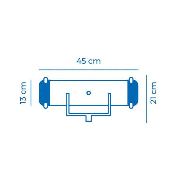 Limpiafondos de Aluminio 45 x 13 cm EDM