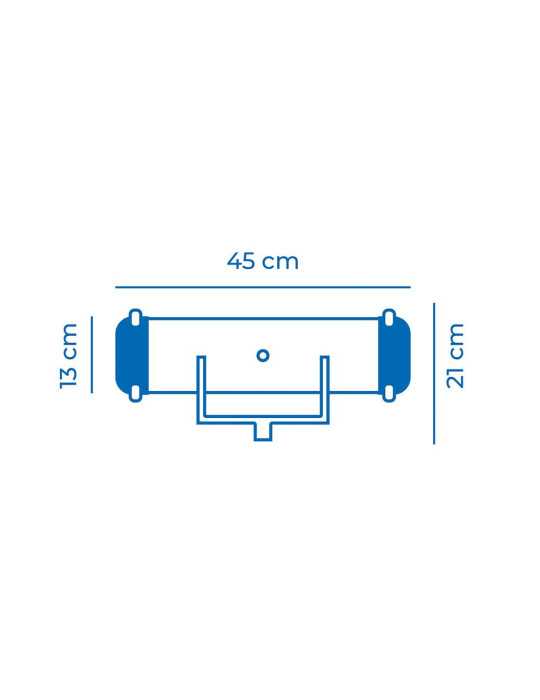 Limpiafondos de Aluminio 45 x 13 cm EDM