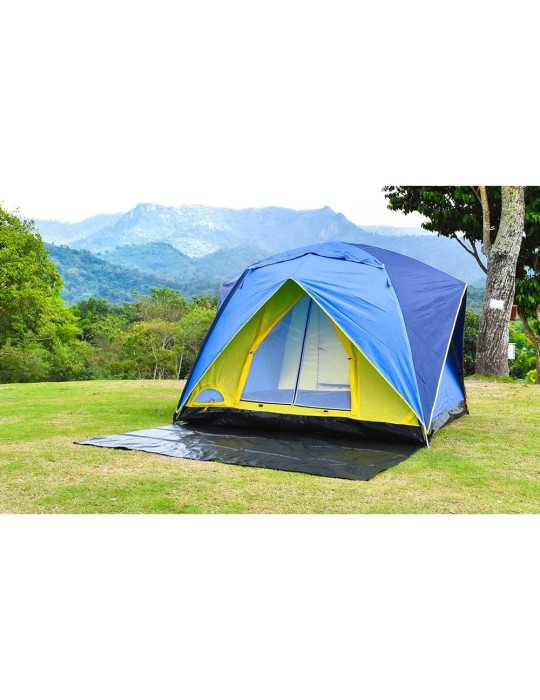 Malla de Suelo para Camping. Color Verde, 3 x 3 m FUN AND GO