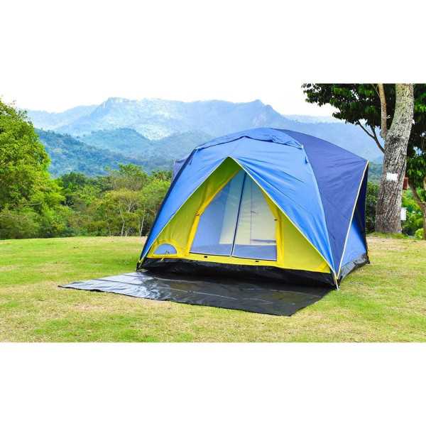 Malla de Suelo para Camping. Color Verde, 3 x 5 m FUN AND GO