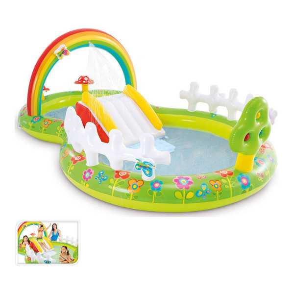 Piscina Hinchable Infantil Modelo Jardín con Tobogán, 290 x 180 x 104 cm INTEX