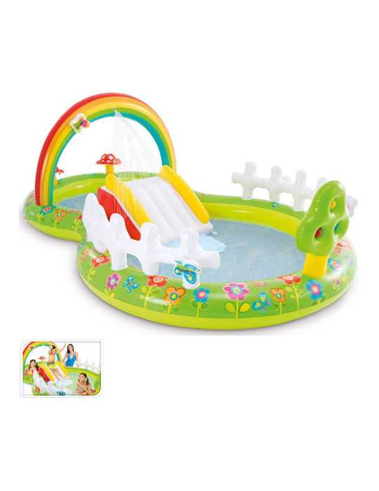 Piscina Hinchable Infantil Modelo Jardín con Tobogán, 290 x 180 x 104 cm INTEX