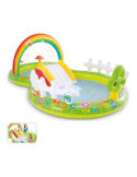 Piscina Hinchable Infantil Modelo Jardín con Tobogán, 290 x 180 x 104 cm INTEX