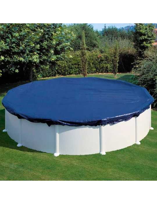 Cubierta Piscina Redonda de Acero Ø440 cm GRE