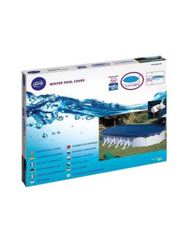 Cubierta Piscina Ovalada de Acero 610 x 410 cm GRE 2