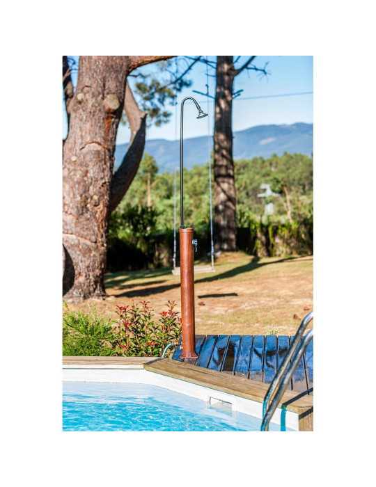 Ducha PVC Aspecto Madera con Acumulador de Agua 9 L GRE