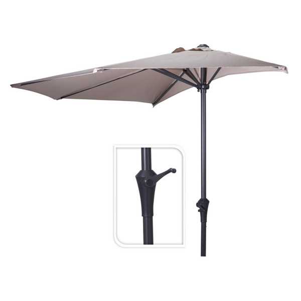 Media Sombrilla Taupe, Ø270 cm BASICS