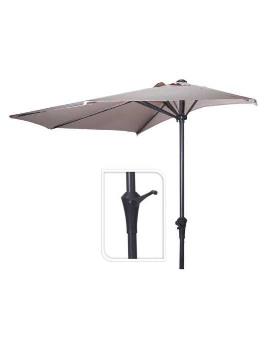 Media Sombrilla Taupe, Ø270 cm BASICS