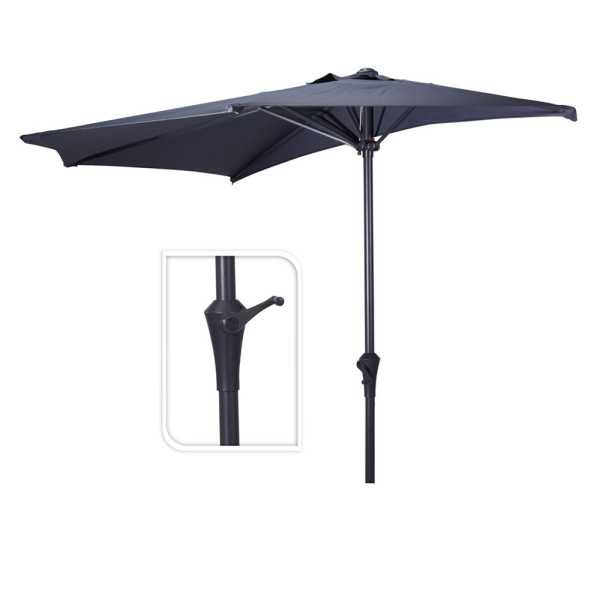 Media Sombrilla Antracita, Ø270 cm BASICS