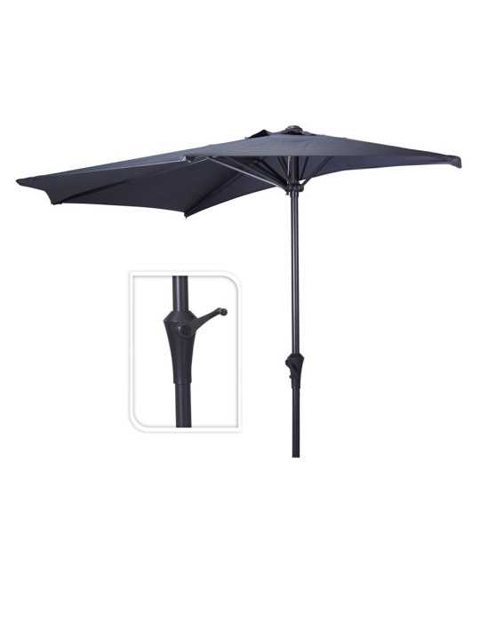 Media Sombrilla Antracita, Ø270 cm BASICS