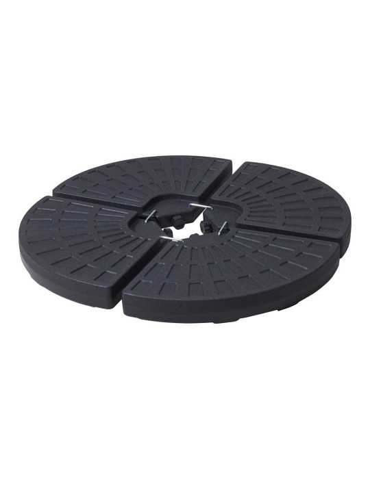 Base Negra para Sombrilla 4 piezas, 48 x 48 x 7,5 cm BASICS