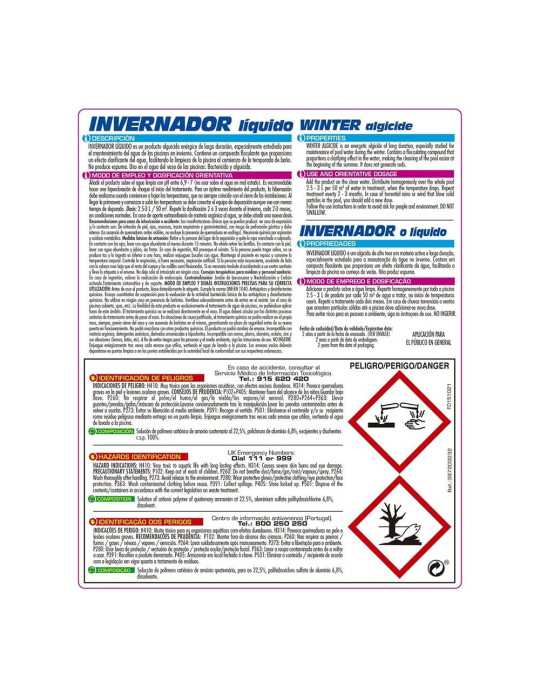 Invernador Líquido, Garrafa 5 L PQS