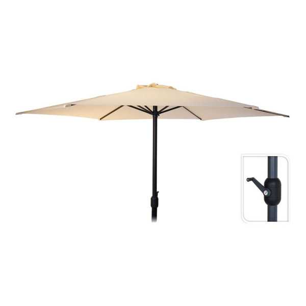 Parasol para Jardín, Crema, Ø300 x 248 cm BASICS