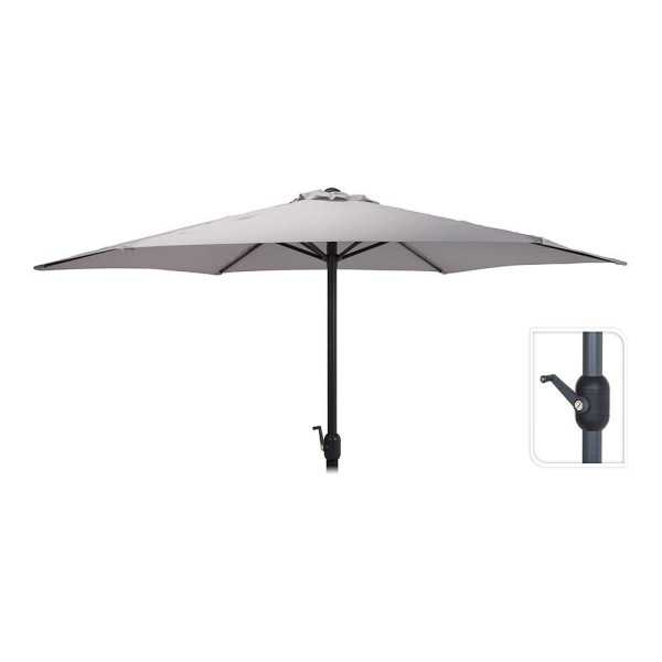 Parasol para Jardín, Gris Claro, Ø300 x 248 cm