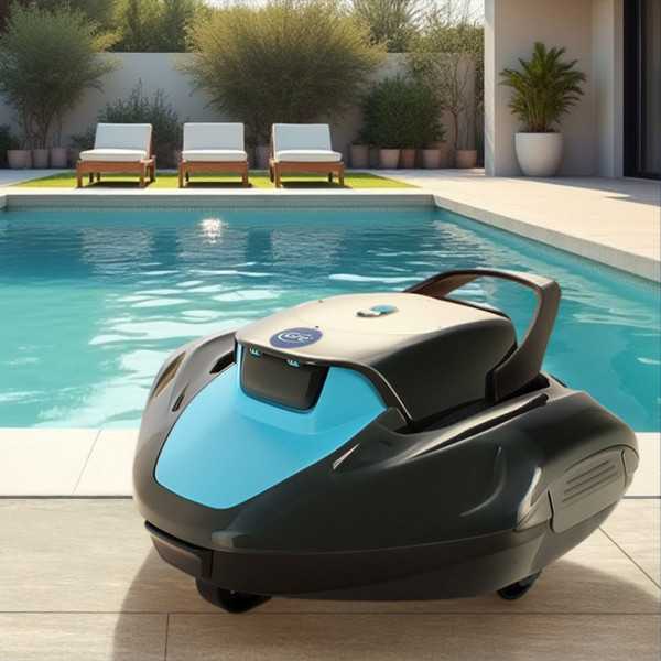 Robot Limpiafondos Inalámbrico Moovo 90, para Piscinas de Hasta 80 m² GRE