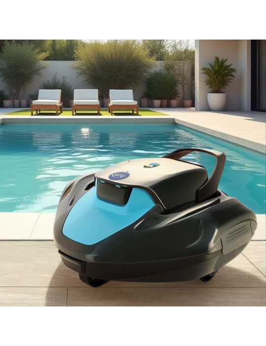 Robot Limpiafondos Inalámbrico Moovo 90, para Piscinas de Hasta 80 m² GRE