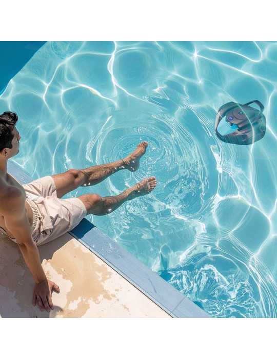 Robot Limpiafondos Inalámbrico Moovo 90, para Piscinas de Hasta 80 m² GRE