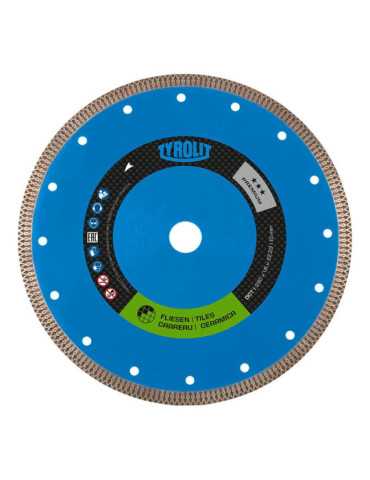 Disco Diamantado Continuo 1A1R Dct Ø115 x 1,2 x 22,23 mm TYROLIT