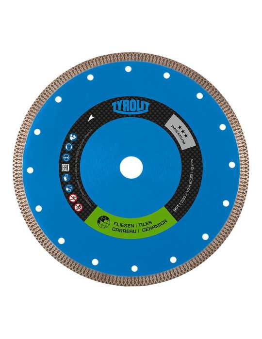 Disco Diamantado Continuo 1A1R Dct Ø115 x 1,2 x 22,23 mm TYROLIT
