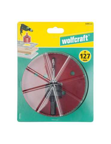 Sierra de Corona Bimetal con Broca Piloto Ø127 mm WOLFCRAFT 2