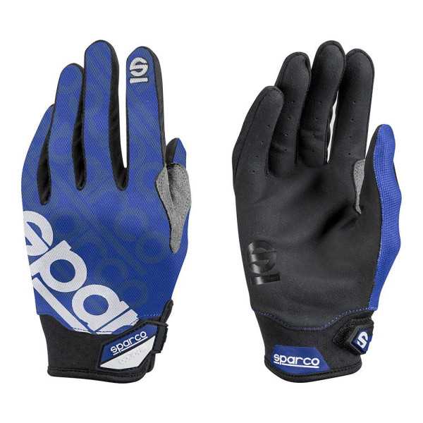 Guante Piel Sintética, Meca Iii Nraz, Azul, T-S SPARCO