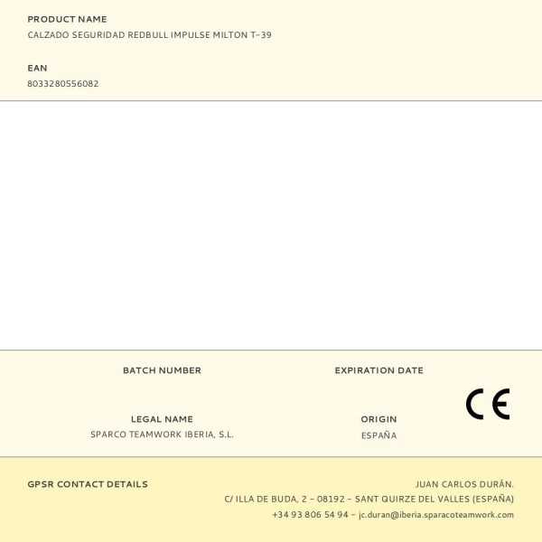 Calzado Seguridad Redbull Impulse Milton T-39 SPARCO