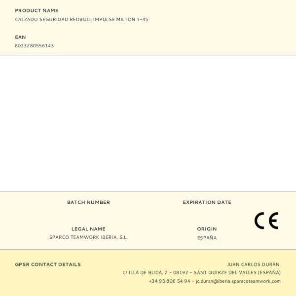 Calzado Seguridad Redbull Impulse Milton T-45 SPARCO