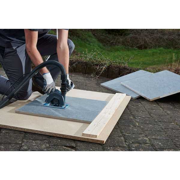 Soporte Guía de Aspiración de Polvo y Guía para Amoladora Angular WOLFCRAFT