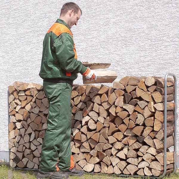 Soporte Metálico Extensible para Almacenar Leña Hasta 1,17 m³ WOLFCRAFT