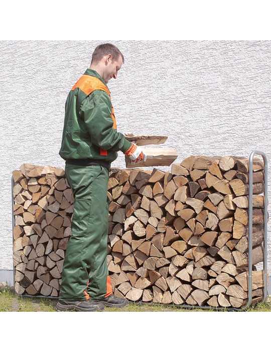 Soporte Metálico Extensible para Almacenar Leña Hasta 1,17 m³ WOLFCRAFT