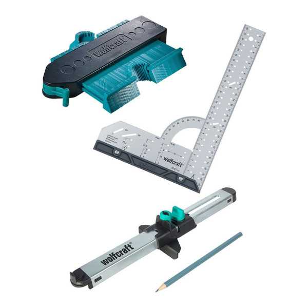 Set para Suelos Perfectos Ajuste de Suelos Laminados y de Diseño WOLFCRAFT